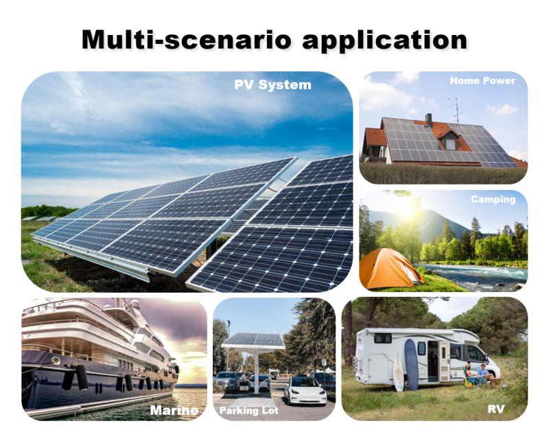 200W RV Charging System with MPPT Solar Controller